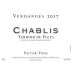 Patrick Piuze Chablis Terroir de Chablis 2017 Front Label
