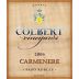 Colbert Vineyards Reserve Carmenere 2006 Front Label