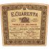 E. Cuarenta Blanco Tequila Front Label