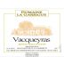 Domaine La Garrigue Vacqueyras 2020 Front Label