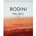 Bodini Malbec 2017 Front Label
