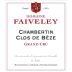Faiveley Chambertin Clos de Beze Grand Cru 2020 Front Label