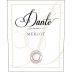Dante Merlot 2017 Front Label