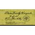 Davis Family Vineyards Old Vine Zinfandel 2001 Front Label