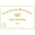 Chateau Rieussec Carmes de Rieussec Sauternes 2017 Front Label