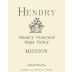Hendry Mission 2020 Front Label