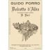 Guido Porro V. Pari Dolcetto d'Alba 2020 Front Label