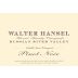 Walter Hansel Cahill Lane Vineyard Pinot Noir 2006 Front Label