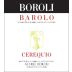 Boroli Barolo Cerequio 2017 Front Label
