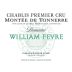 William Fevre Chablis Montee de Tonnerre Premier Cru 2018 Front Label