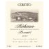 Ceretto Barbaresco Bernardot 2021 Front Label