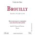 Domaine Jean-Claude Lapalu Brouilly Cuvee des Fous 2020 Front Label