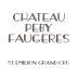 Chateau Peby Faugeres 2010 Front Label
