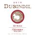 Dubundil Winery Syrah 2010 Front Label