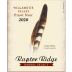 Raptor Ridge Barrel Select Pinot Noir 2020 Front Label