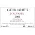 Barbeito Malvasia Single Cask 727 D E (500ML) 2001 Front Label