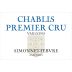 Simonnet-Febvre Chablis Vaillons Premier Cru 2016 Front Label