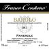 Azienda Agricola Franco Conterno Barolo Panerole 2012 Front Label