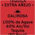 CALIROSA Extra Anejo Tequila Front Label