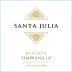 Santa Julia Reserva Tempranillo 2007 Front Label