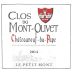 Clos du Mont Olivet Chateauneuf-du-Pape Le Petit Mont 2016 Front Label