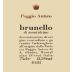 Poggio Antico Brunello di Montalcino 2001 Front Label