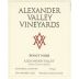 Alexander Valley Vineyards Pinot Noir 2017 Front Label