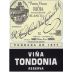 R. Lopez de Heredia Rioja Vina Tondonia Reserva Blanco 2013 Front Label
