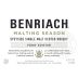 Benriach Malting Season First Edition Speyside Single Malt Scotch Whisky Front Label