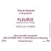 Domaine Marcel Joubert Fleurie Vieilles Vignes 2014 Front Label