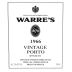 Warre's Vintage Port 1966 Front Label