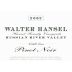 Walter Hansel Cahill Lane Vineyard Pinot Noir 2002 Front Label