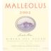 Emilio Moro Malleolus 2002 Front Label