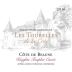 Chateau de la Cree Les Tourelles Cote de Beaune Knights Templar Cuvee 2016 Front Label