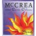 McCrea Cuvee Orleans Syrah 2000 Front Label