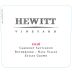 Hewitt Vineyard Cabernet Sauvignon 2016 Front Label