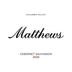 Matthews Winery Cabernet Sauvignon 2020 Front Label