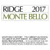 Ridge Monte Bello (1.5 Liter Magnum) 2017 Front Label