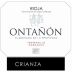 Bodegas Ontanon Crianza 2014 Front Label