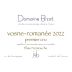 Jean-Yves Bizot Vosne-Romanee Premier Cru Elise Fermouche 2022 Front Label
