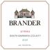 Brander Santa Barbara Syrah 2021 Front Label