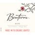 Bonterra Organic Rose 2021 Front Label