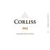 Corliss Syrah 2003 Front Label