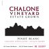 Chalone Estate Grown Pinot Blanc 2009 Front Label