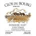 Domaine Huet Clos du Bourg Demi-Sec 2017 Front Label