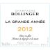 Bollinger La Grande Annee Brut 2012 Front Label