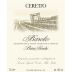 Ceretto Barolo Bricco Rocche 2019 Front Label