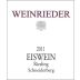 Weinrieder Schneiderberg Eiswein Riesling 2011 Front Label