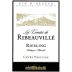 Cave de Ribeauville Les Comtes Riesling 2021 Front Label