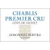 Simonnet-Febvre Chablis Cote de Lechet Premier Cru 2022 Front Label